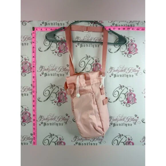 Bag water bottle cross body coral Compact Pink Crossbody Organizer Bag for Women