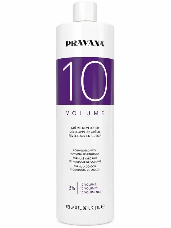 Pravana Zero Lift Creme Developer 0 Volume 33.8 oz (1 Liter) | Professional Hair