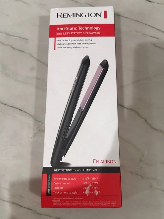 NEW⛱️Remington - 1-Inch Anti-Static Ceramic Flat Iron