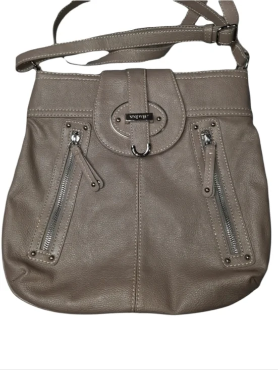 Nine West Tan Vegan Leather Crossbody