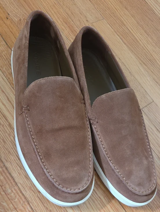 Sonoma II  Suede Coriander Brown Loafer by Vince Sz 10