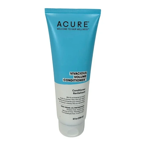 ACURE Vivacious Volume Conditioner Mint & Echinacea 8oz Fine Thin Hair Vegan NEW