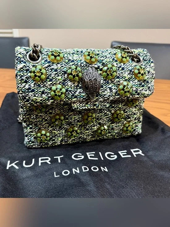 Kurt Geiger London Kensington Tweed Mini Cross Body Bag
