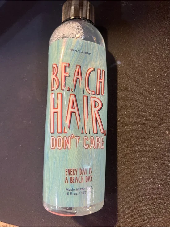 NEW Perfectly Posh Beach Hair, Don’t Care Sea Salt Spray 6 oz (Discontinued)