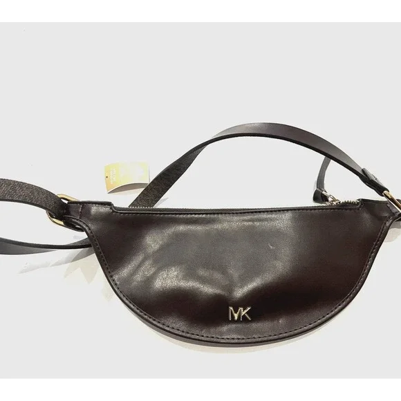 Michael Kors reversible Belt‎ Bag Crossbody Fanny Pack - Brown Leather - S / M