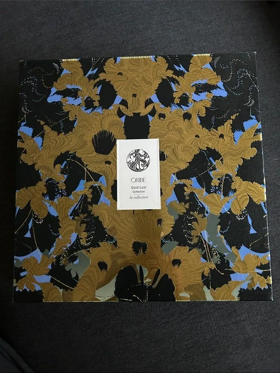Oribe Gold Lust Collection New in Decorative Box with Black and Blue Accents