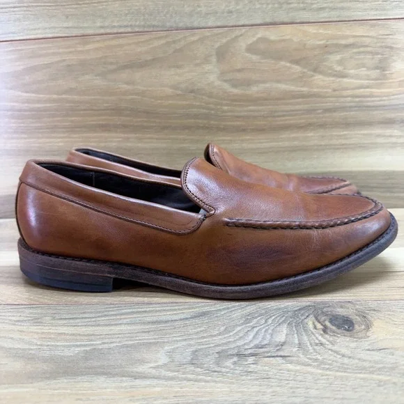 Allen Edmonds Loafer Slip On Mens 9 D Walnut Moc Toe Dress Business Casual