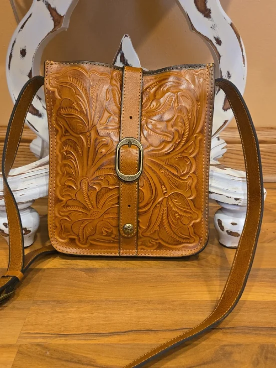 Patricia Nash Western Crossbody Cognac