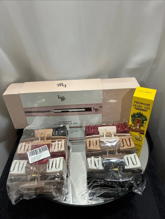 Le Ceramique flat iron & hair bundle products  NWT