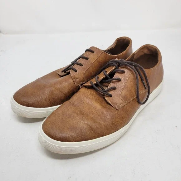 Aldo Shoes Mens 8 Sneakers Casual Minimalist Casual Lace Up‎ Oxford Brown Adult