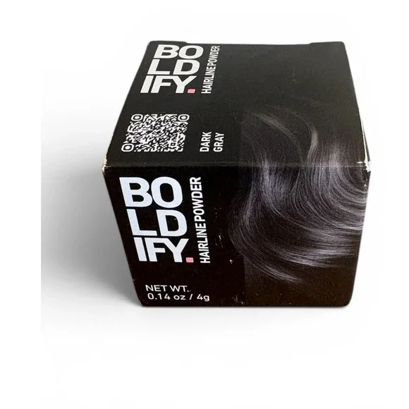 Boldify Hairline Powder Dark Gray 4g Root Touch Up Concealer for Thinning Hair
