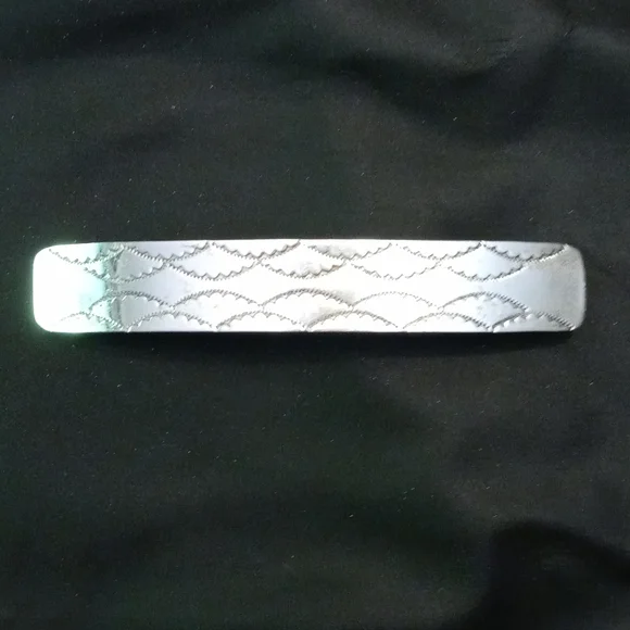 Sterling silver native american handmade hair clip