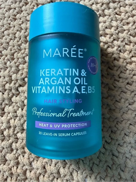 Maree Keratin & Argan Oil Leave-In Serum Capsules - Turquoise