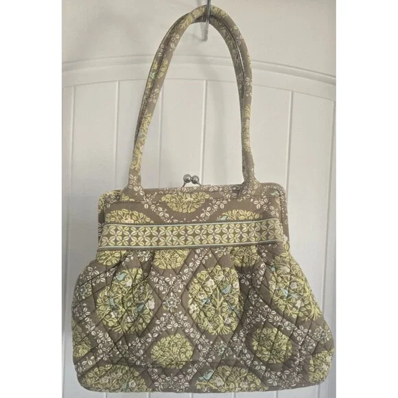 Vera Bradley Alice Bluebird Sitting In A Tree Kiss Lock Clasp Handbag Purse 2010