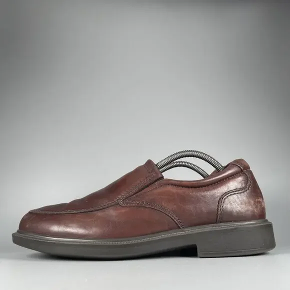 SAS Diplomat Men's Size 10.5 Brown Leather Slip On Loafers Dress Shoe Casual GUC
