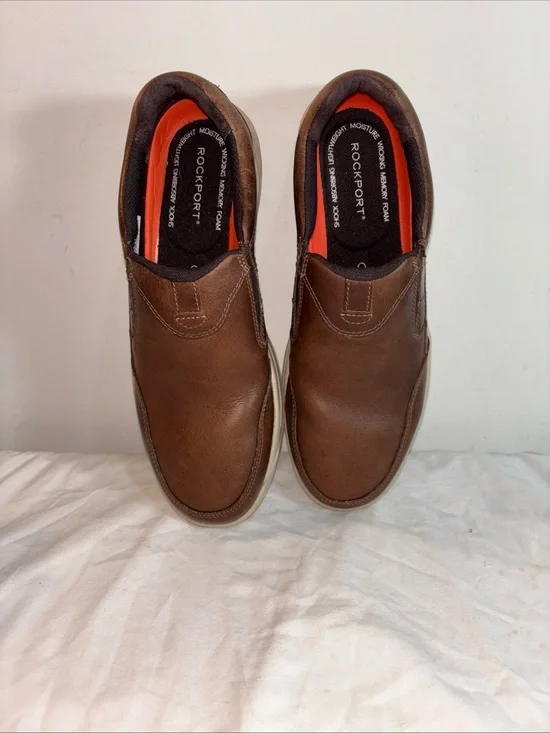 Rockport Men’s Brown Slip-On Leather Casual Shoe. 7/24
