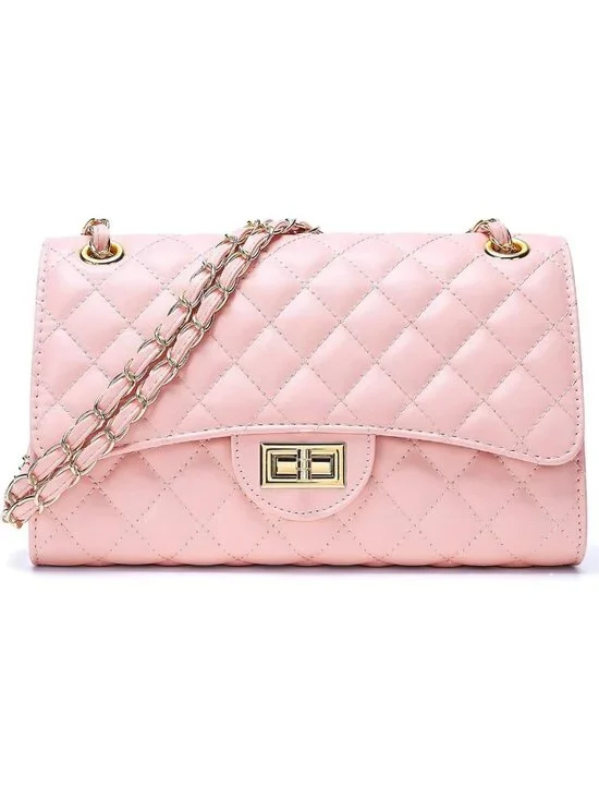 Trendy Quilted Leather Crossbody Bag for Women | Stylish Shoulder Purse with