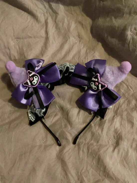 Sanrio-Kurami Ear Headband with Bows