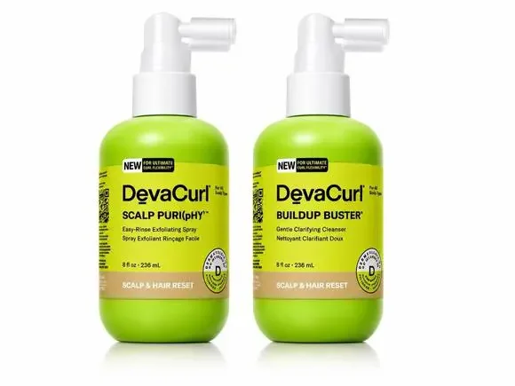 DevaCurl Scalp Puri(pHY) Easy-Rinse Exfoliating Spray 8 fl oz 236ml All Hair Duo
