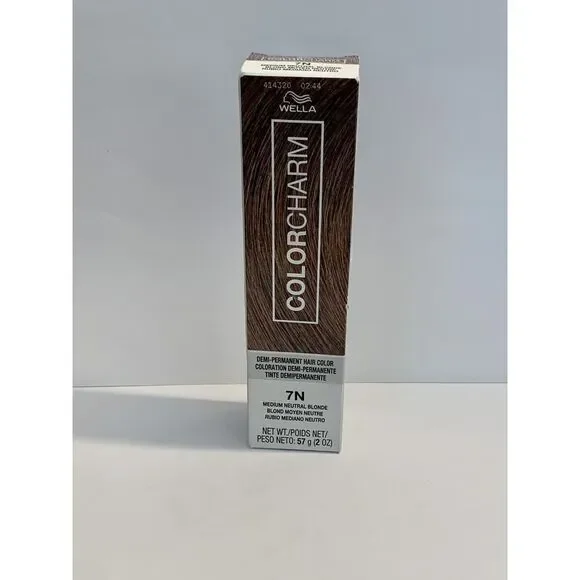 Wella COLORCHARM Demi Permanent Hair Color 7N Medium Neutral Blonde Gloss semi