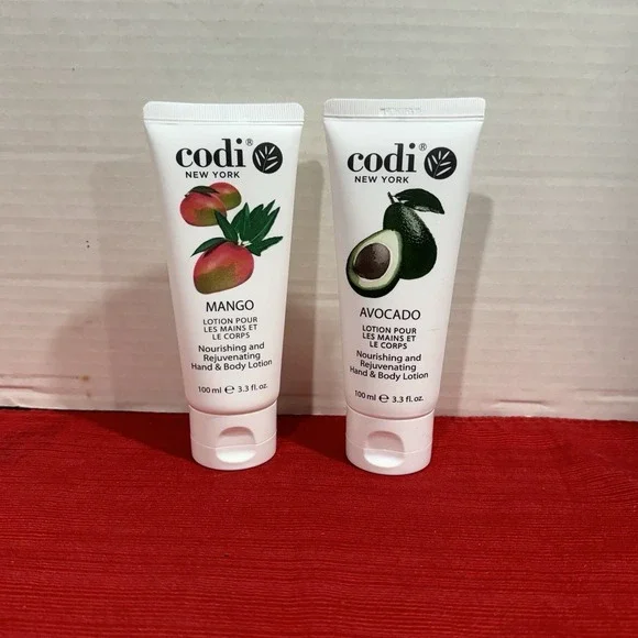 Codi Nourishing Rejuvenating Hand & Body Lotion  Mango & Avocado - Pack of 2 New