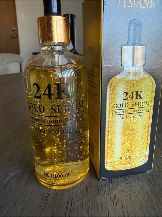 24K Gold Serum Facial Oil with Gold Flakes