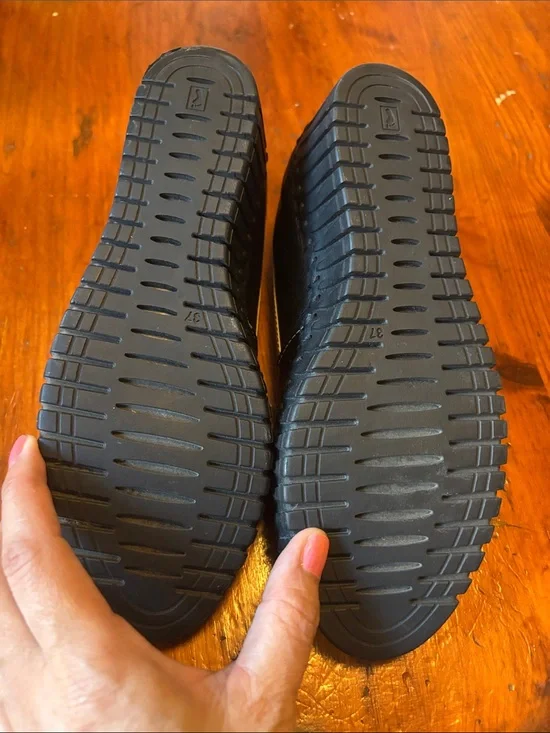 Spring Step Black Slip-On Leather Loafers