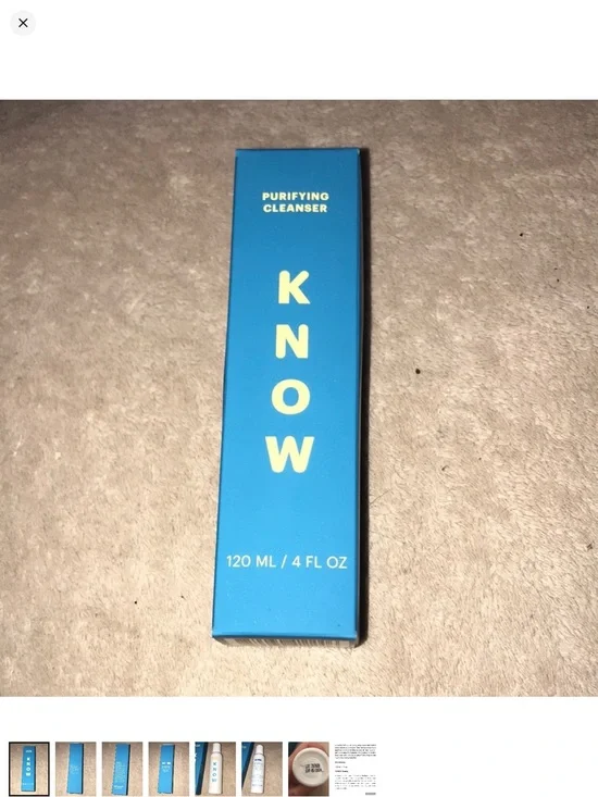 KNOW Purifying Cleanser - Blue Packaging 120ml / 4 fl oz New in box