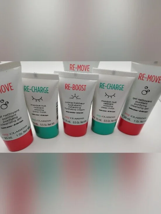 Clarins My Clarins RE-CHARGE, RE-BOOST, & RE-MOVE Facial Cleanser & Mask
