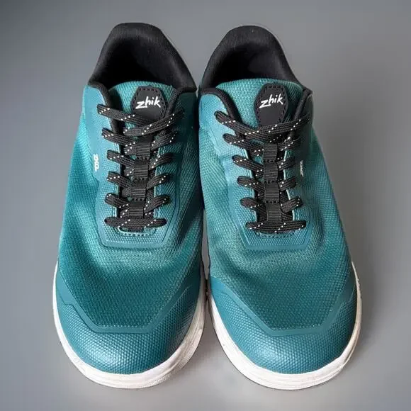 Zhik ZKG Sailing Shoes US 8 Black Teal Green Black Boat water shoes rubber sole