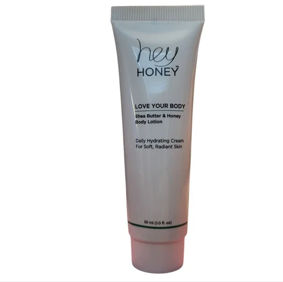 🩷 3/$15 Hey Honey Love Your Body Shea Butter & Honey Body Lotion, 30ml, New