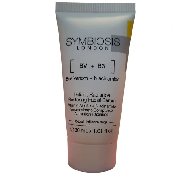CLEARANCE! Symbiosis London Delight Radiance Restoring Facial Serum, 30ml, New