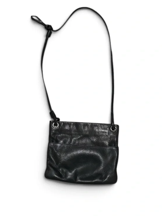 Margot New York Black Pebbled Leather Crossbody Bag