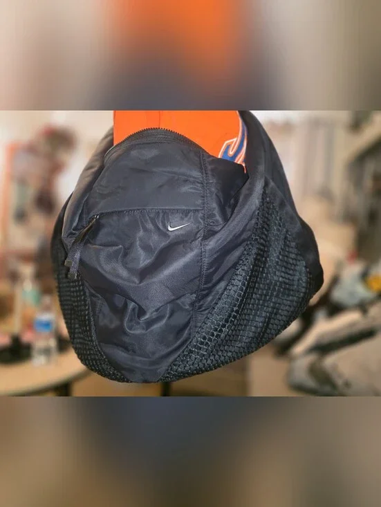 Nike Black Sport Backpack with Mesh Sides