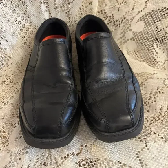 Rockport Walkability Men's US 13 Black Leather Casual Walking Loafers Shoes