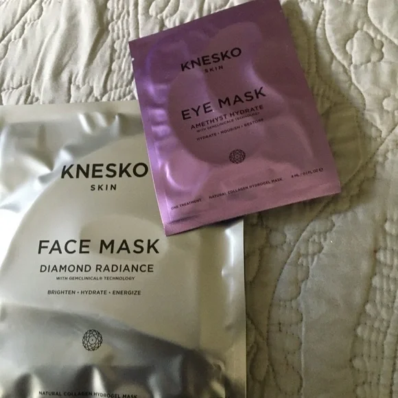 Knesko Skin Diamond Radiance Face Amethyst Eye Mask Set