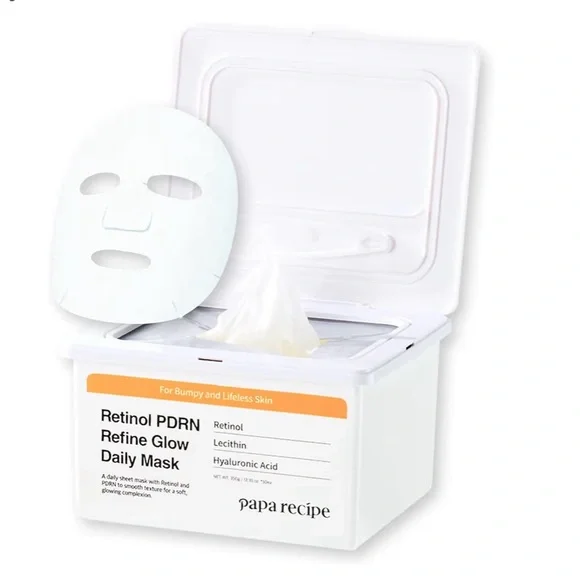 Korean Skincare Papa Recipe Retinol PDRN Daily Refine Glow Mask