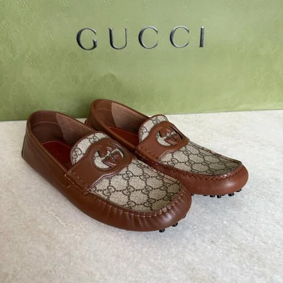 Gucci Men's Driver Shoe Interlocking‎ G 730148 Gucci Uk 8