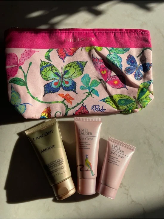 Brand New Lancôme Clean 50ML Estée Laud Clean 60ML,Free Make Up Bag