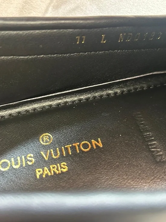 Louis Vuitton Black Monogram Heel Cap with Subtle Logo