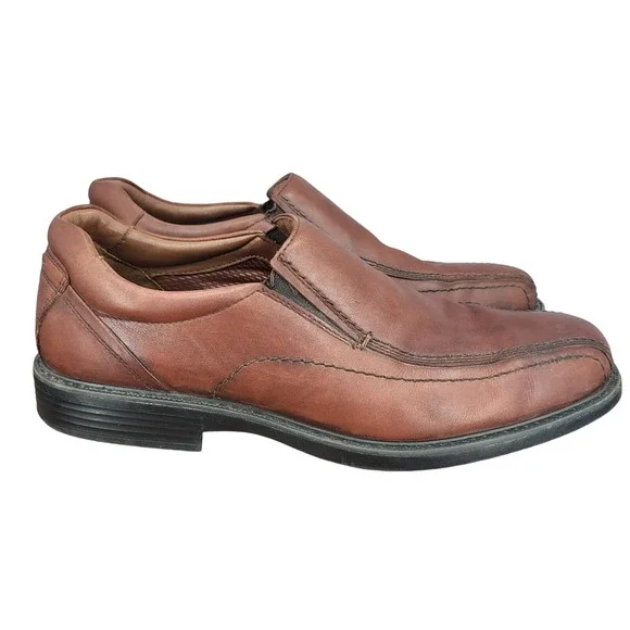 Johnston & Murphy XC4 Loafers Mens 12 M Sheepskin Brown Leather‎ Slip On Shoes