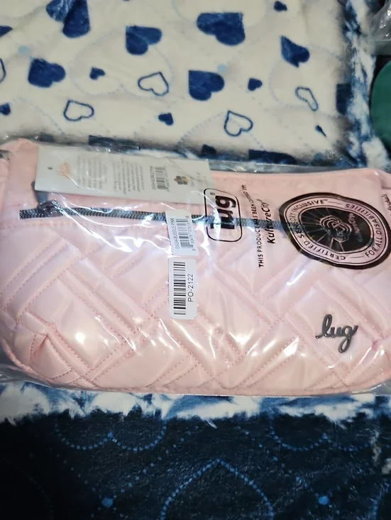 lug Light Pink Quilted Crossbody. Dash Bubble Pink