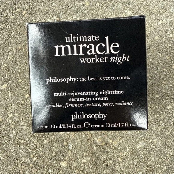Philosophy Ultimate Miracle Worker Night Serum & Cream 1.7 fl. oz.    NEW IN BOX
