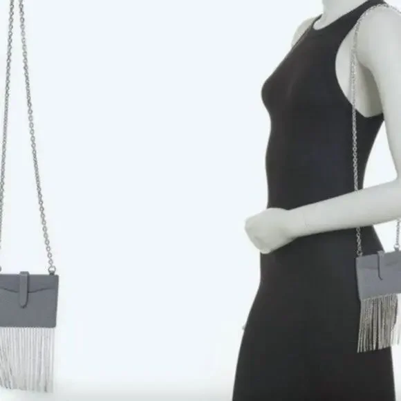 Rebecca Minkoff Leather Card Case on Chain