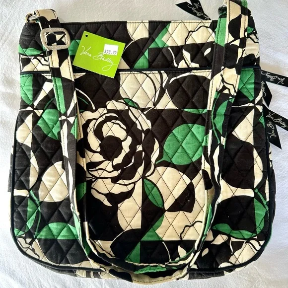 Vera Bradley “Imperial Rose” Triple Zip Hipster Crossbody - NWT