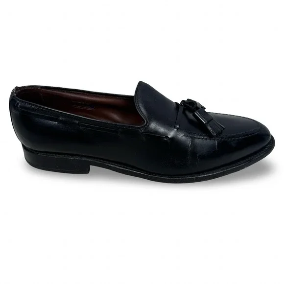 Allen Edmonds Grayson Mens 9 D Black Leather Tassel Loafers Dress Shoes READ