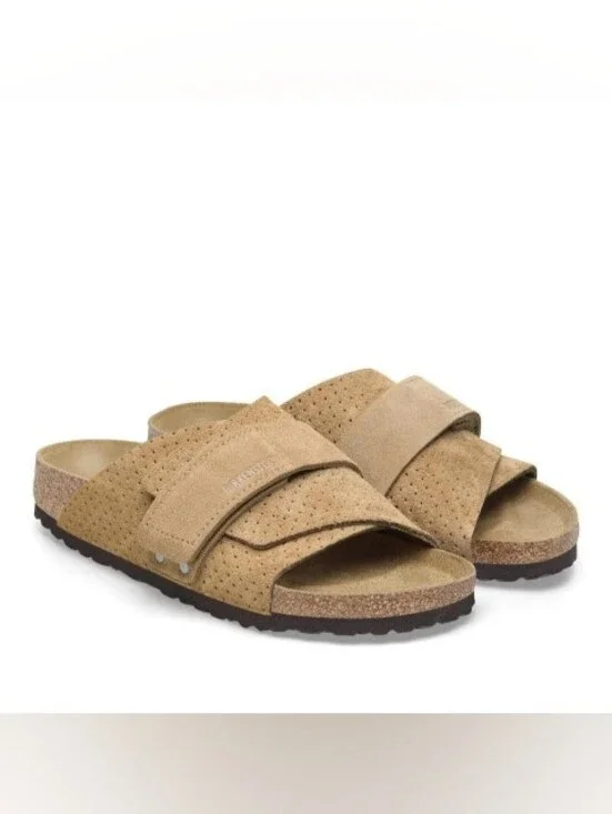 New Birkenstock Men's Sandals Strap  Velcro- Tan/Brown - Sz12