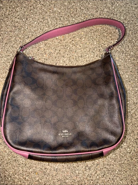 Coach Brown Signature Hobo Bag