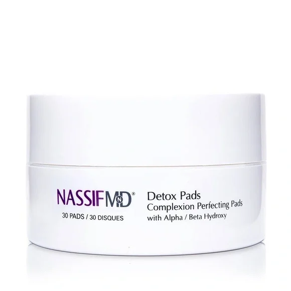 ✨ NassifMD Dermaceuticals Detox Pads – Complexion Perfecting Pads (30 Count) ✨