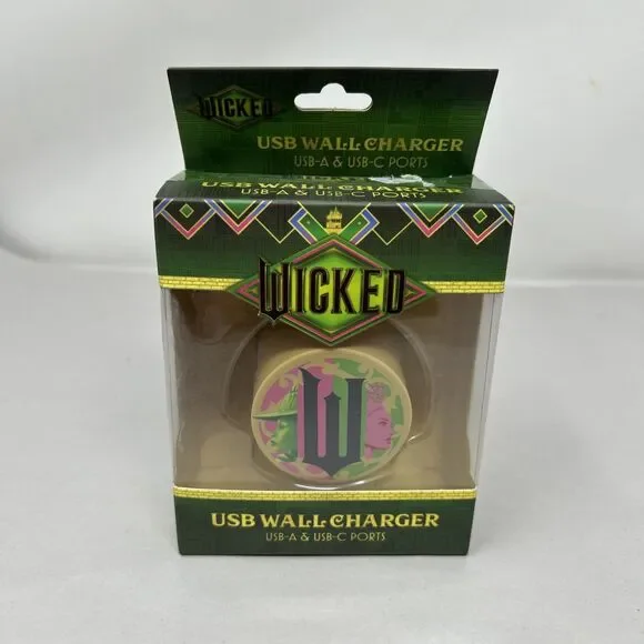 Wicked The Movie USB Wall Charger NEW